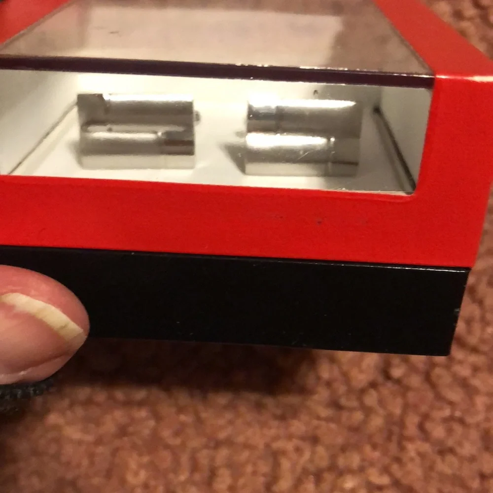 Geoffrey Beene Silver Cufflinks